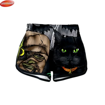 

Halloween Style Cool Sexy Shorts for Women Trendy 3D Print Casual Shorts Halloween Funny Girls Sexy Wear Suitable for Summer