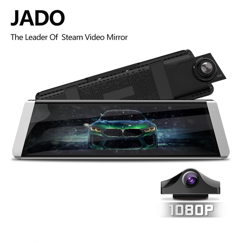 Видеорегистратор JADO D800s X7 потоковое зеркало заднего вида LDWS GPS трек 10 IPS сенсорный