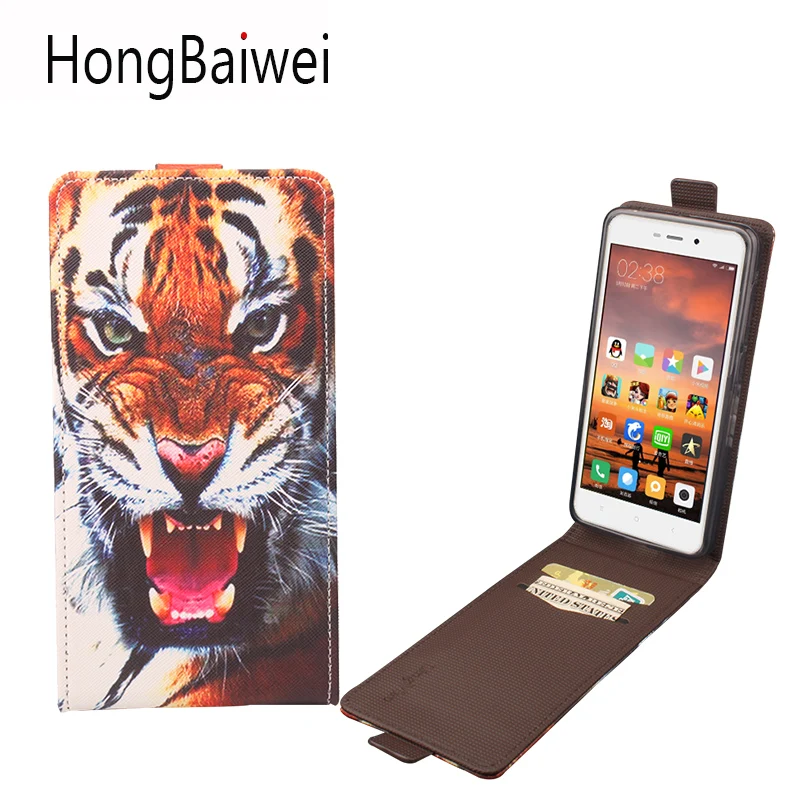 

Lingmao Cover for Xiaomi Redmi 4A 4 4Pro 4X Case Leather Flag Tiger Pattern Flip Wallet Phone Case Cover for Xiaomi Redmi 3 3Pro