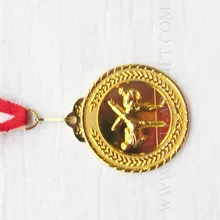 Индивидуальный дизайн золотая медаль штампованная эмаль спортивная медаль тхэквондо акция с лентой высокого качества без MOQ