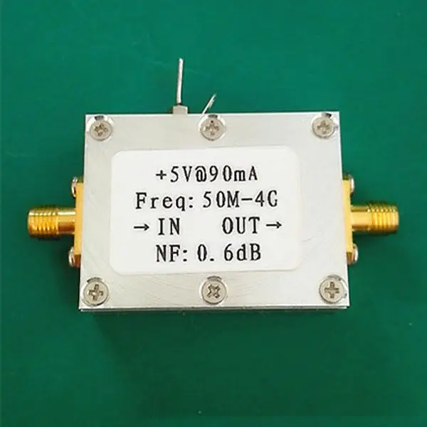 DYKB LNA 50MHZ -4GHZ NF = 0.6dB низкий уровень шума Высокая линейность RF усилитель HF FM VHF UHF Ham
