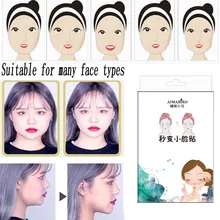 

MENOW 2018 Newly 10pcs/set Face Sticker Thin Face Stick Face Invisible Sticker Lift Tools Makeup Tools Sets 7p927