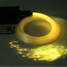 16 Вт волоконно-оптический светодиодный потолочный светильник звезда комплект 4 м(L) 0,75 мм(Dia.)* 300 шт. конец светящийся PMMA кабель+ RGBW драйвер двигателя W/28 контроллеры, кнопки