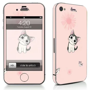 

Free drop shipping Professional Factory Supply skin sticker For Apple iPhone 4 4S vinyl sticker#TN-i4S-8192