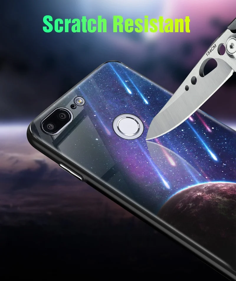 Luminous Tempered Glass Case On For Huawei P20 P10 Lite Mate 10 20 Lite Honor 9 9 Lite 10 8X Play 7C 7A Pro P Smart NOVA 3 Coque (9-1)