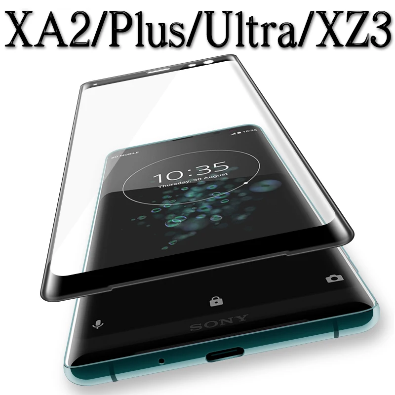 

Protective Glass For Sony XZ3 XA2 Ultra Plus Screen Protector 3D Case For Sony XA2Plus XA2Ultra On X A Z 2 3 Tempered Glas Film