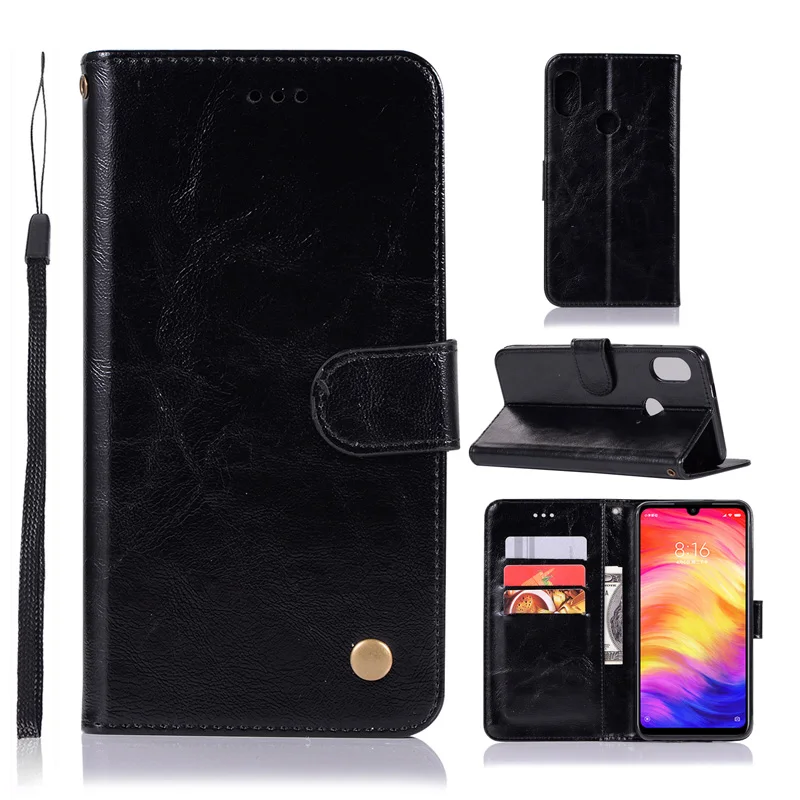 

Retro PU Leather Wallet Case For Xiaomi Redmi 7 Case Coque Flip Cell Phone Bag For Funda Xiomi Redmi Note 7 Case Soft Cover Capa