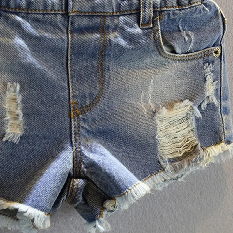 Children Summer Shorts Summer Style Baby Girls Denim Short Pants High Quality Kids Korean Clothing Jean Shorts Girls 2-8Y