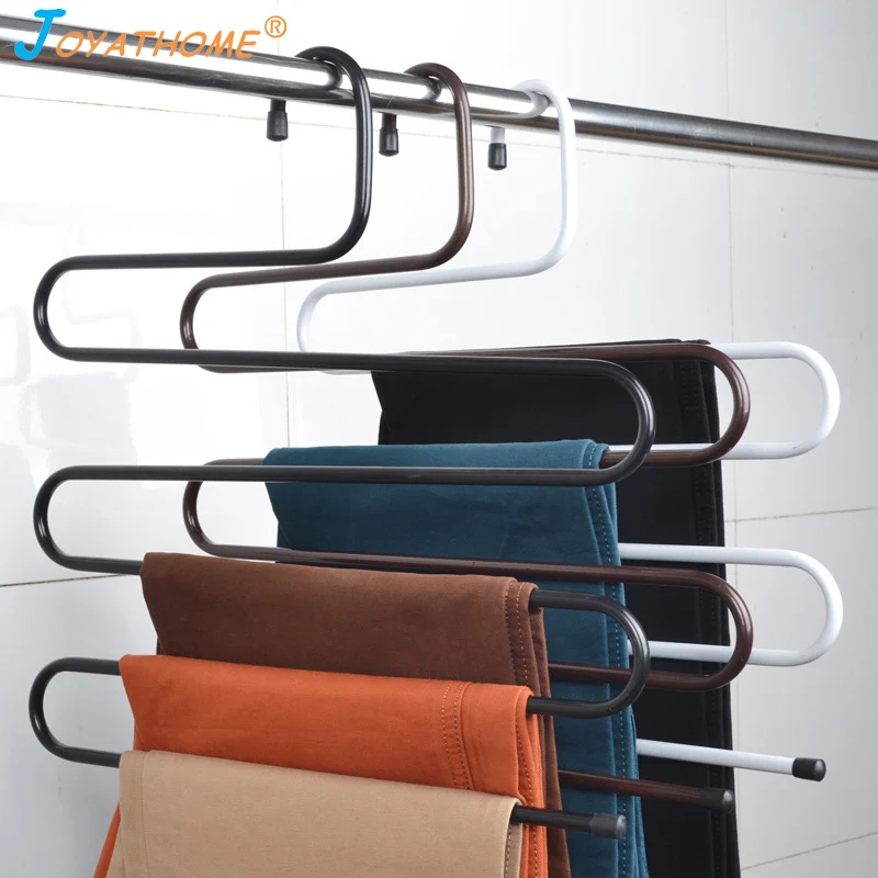 

Joyathome Stainless Steel Wardrobe Storage Pants Trousers Towels Hanger Multi Layers Clothing Storage Rack Closet Space Saver