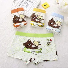 Хлопковые трусы-боксеры для мальчиков; детское нижнее белье; детские трусы с рисунком; трусы для мальчиков; короткие трусы для мальчиков; 3 шт./партия