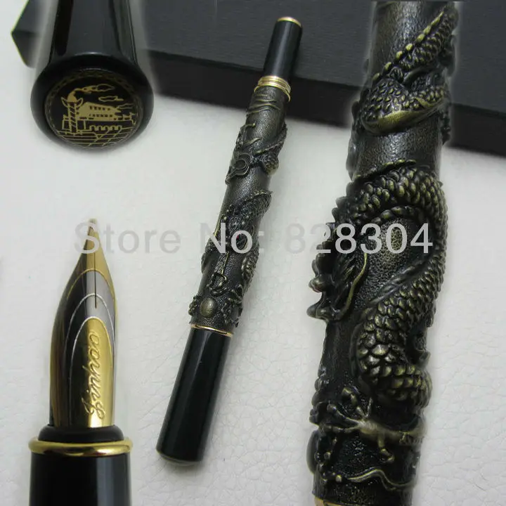 Fountain Pen  high quality jin hao gray dragon  Office gift pen free shipping Fountain Pen  high quality jin hao gray dragon  Office gift pen free shipping