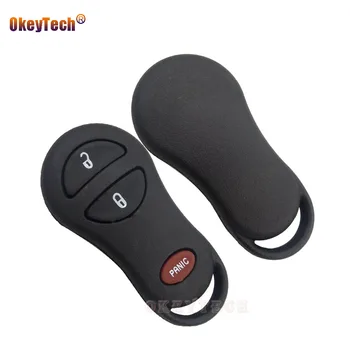 

OkeyTech Keyless Entry Remote Control Car Key Fob Cover Shell Replacement for Chrysler for Jeep Cruiser Town Key 2+1 3 Buttons