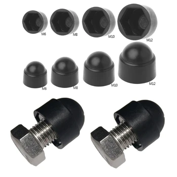 

10Pcs M6 M8 M10 M12 Bolt Nut Dome Protection Caps Covers Exposed Hexagon Plastic