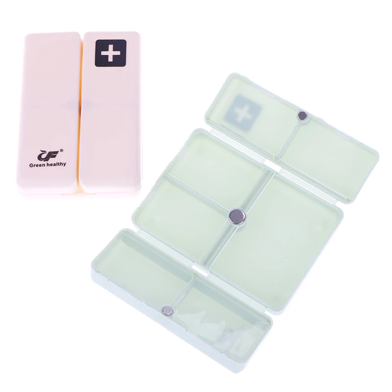 

1 Pc Foldable Travel Medicine Holder Pill Box 7 Days Pill Box Tablet Storage Case Container Dispenser Organizer 3 Colors