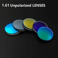 1,61 красочные неполяризованные очки для близорукости, витражные солнцезащитные очки по рецепту, сферические линзы, цветные линзы для глаз, очки