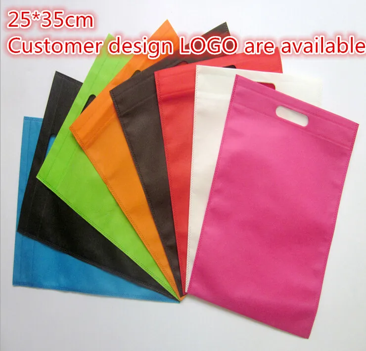 

25*35cm 10 pcs/lot reusable bag eco plastic pillow bags