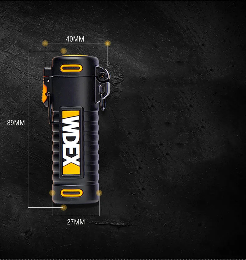 Наружное использование IP67 водонепроницаемая ветрозащитная дуговая импульсная плазменная сигарета курительная Зажигалка usb зарядка электрическая металлическая зажигалка