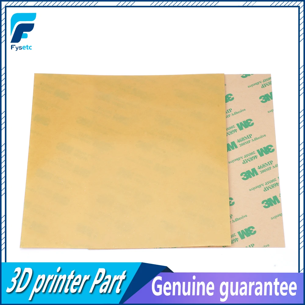 

2pcs 3D Printer Parts Cold PEI Frosted 3D Print Build Surface Polyetherimide Cold PEI Sheet 0.3mm Thick With 3M 468MP Adhesive