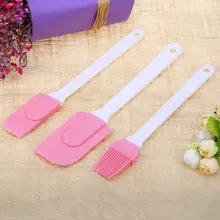3 шт силиконовый крем мука масло смешивание кухонная лопатка щетка Лопата скребок Инструмент