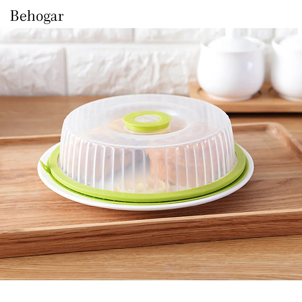 

Behogar Food Fresh Keeper Cover Kitchen Tools Silicone Refrigerator Lid Sealing Cover Plate Cover with Rotate Date Valve