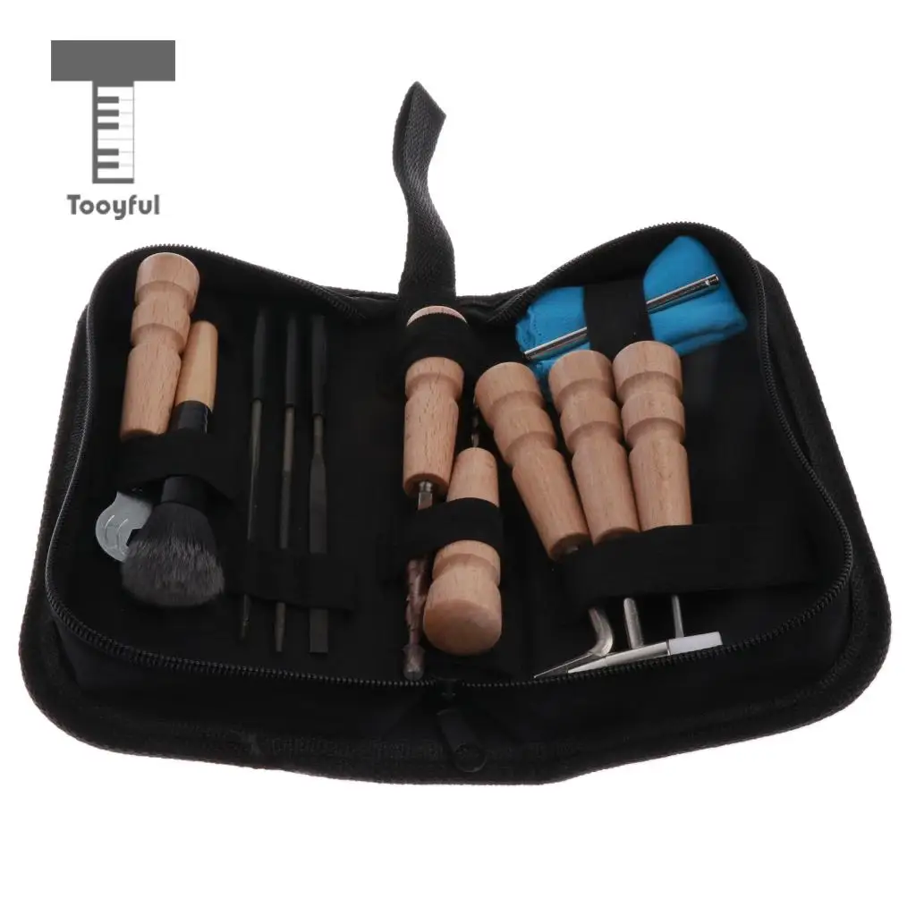 Tooyful 1 Set Guitar Bass Mandolin Banjo Care Kits Repair Clean Maintenance Tools for Luthier Guitarist DIY Tools