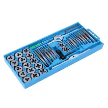 40 Piece Tap and Die Set w/Case Tapping Threading Chasing Repair Metric Tap and Die Screw Extractor Set Hand Tools 40 Piece Tap and Die Set w/Case Tapping Threading Chasing Repair Metric Tap and Die Screw Extractor Set Hand Tools
