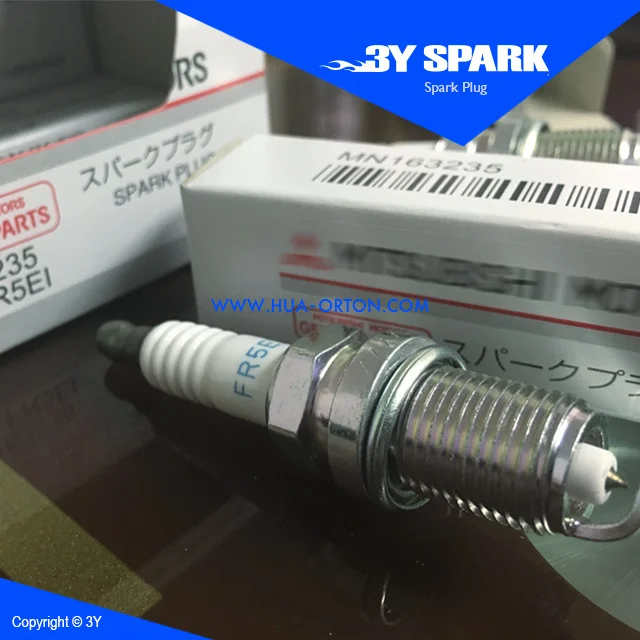 Set(4) NGK 1313 FR5EI 1313 OEM MN163235 car spark plug MN163235 Iridium ...
