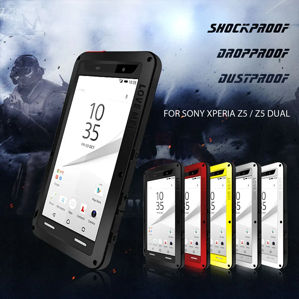 imágenes para AMOR MEI para Sony Z5 Híbrido Caja Del Teléfono Dropproof Completo protege La Cubierta para Sony Xperia Z5 Dual Teléfono Inteligente de Gran Alcance Al Aire Libre Shell imágenes para AMOR MEI para Sony Z5 Híbrido Caja Del Teléfono Dropproof Completo protege La Cubierta para Sony Xperia Z5 Dual Teléfono Inteligente de Gran Alcance Al Aire Libre Shell