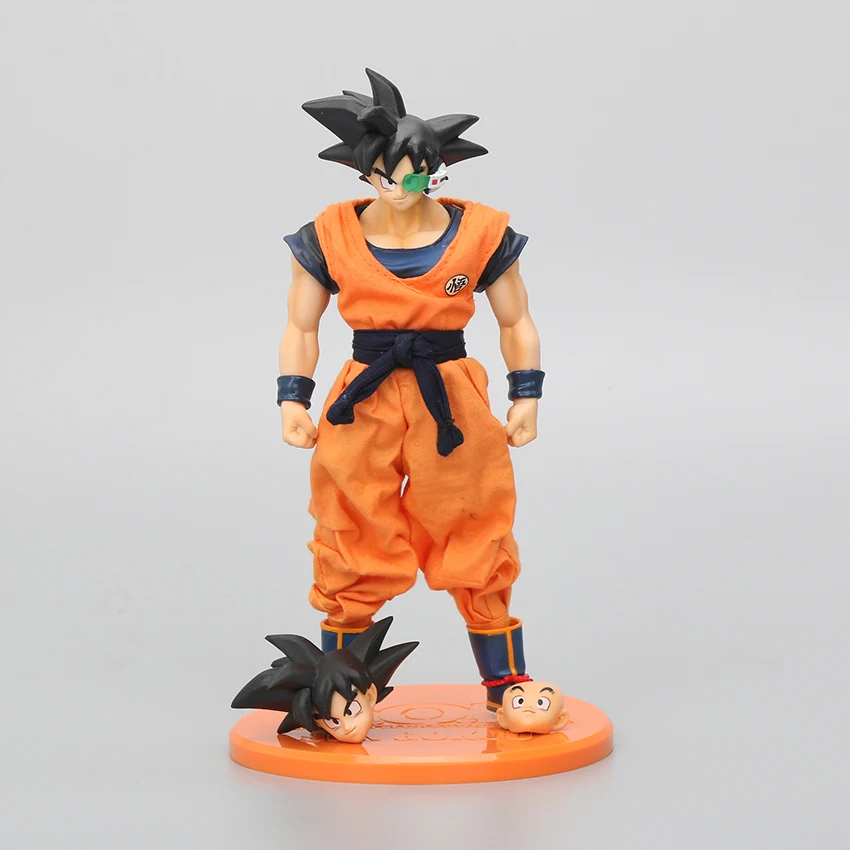 21 см 12 см Dragon Ball DOD Super Saiyan Son Gokou ПВХ фигурка Сменное лицо детство GokuCollectible модель игрушки куклы