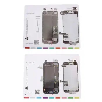 

25x20cm Magnetic Screw Mat For iPhone 7 / 7 Plus LCD Screen Opening Tools E#CH