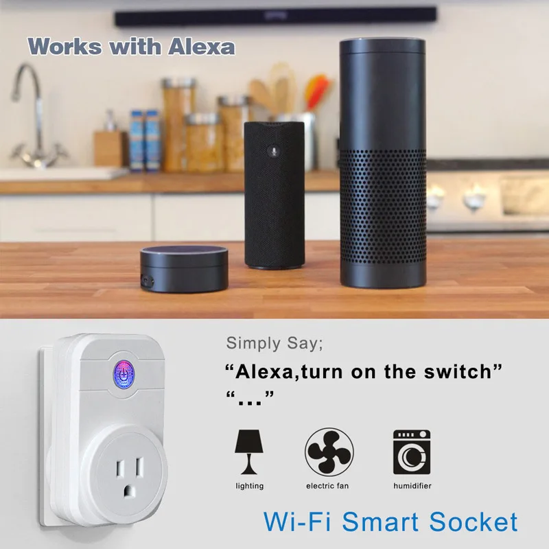 SW1 10A Smart Plug Wi-Fi умная розетка Мощность монитор ЕС Франция AU США Великобритания Корея розетка работает с Google дома Alexa IFTTT Engli