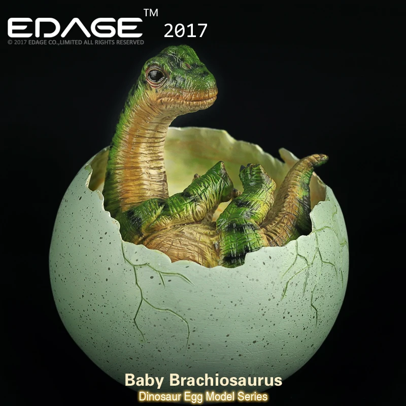 2018 CE аутентификация EDAGE Baby Brachiosaurus Jurassic World модель Dragon Of Dinosaur Egg инкубационная