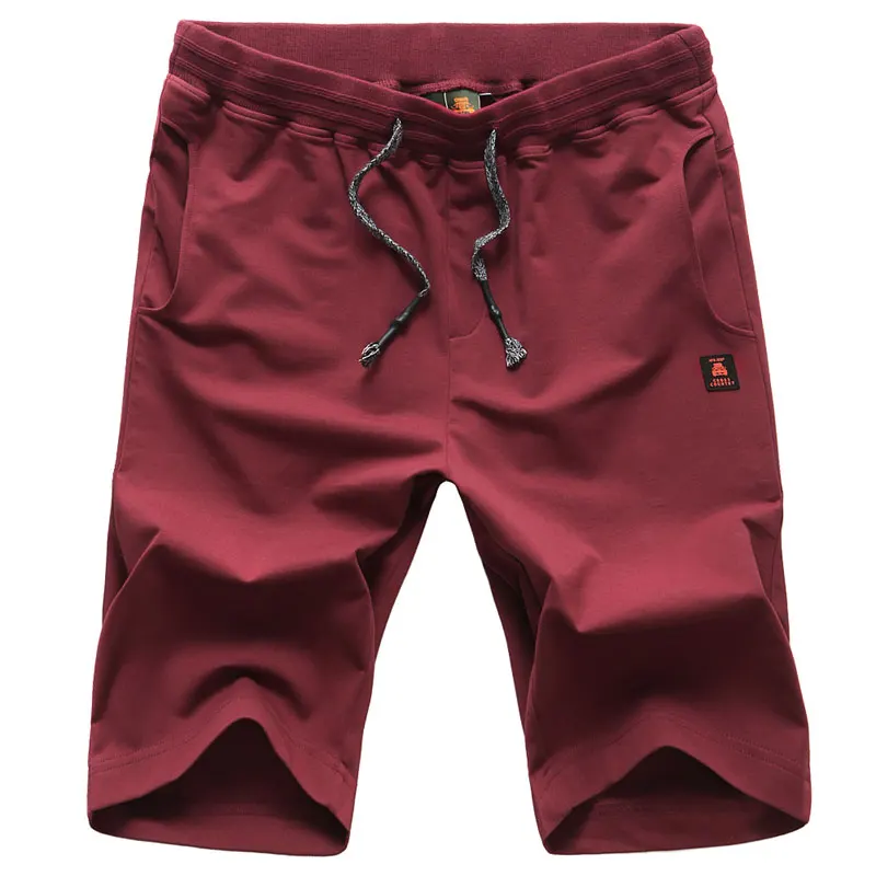 2018 летние пляжные M ~ 5XL трикотажные шорты спортивные хлопковые брендовые эластичные талии прямые мужские шорты Карго мужские повседневные