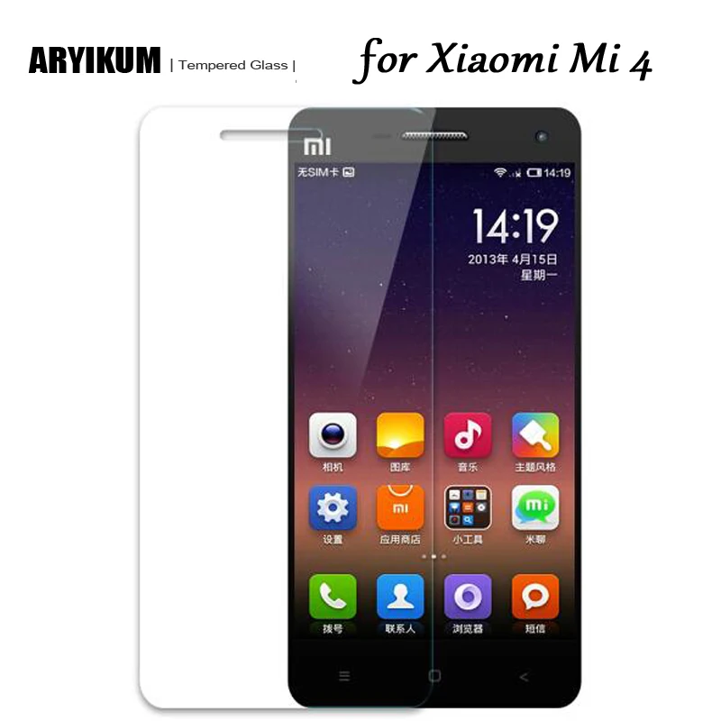 

9H 2.5D Tempered Glass for Xiaomi Mi 4 Screen Protector Phone Mobile Protective Glass Front Film for Xiomi Xiaomi Mi4 Mi 4 Glass