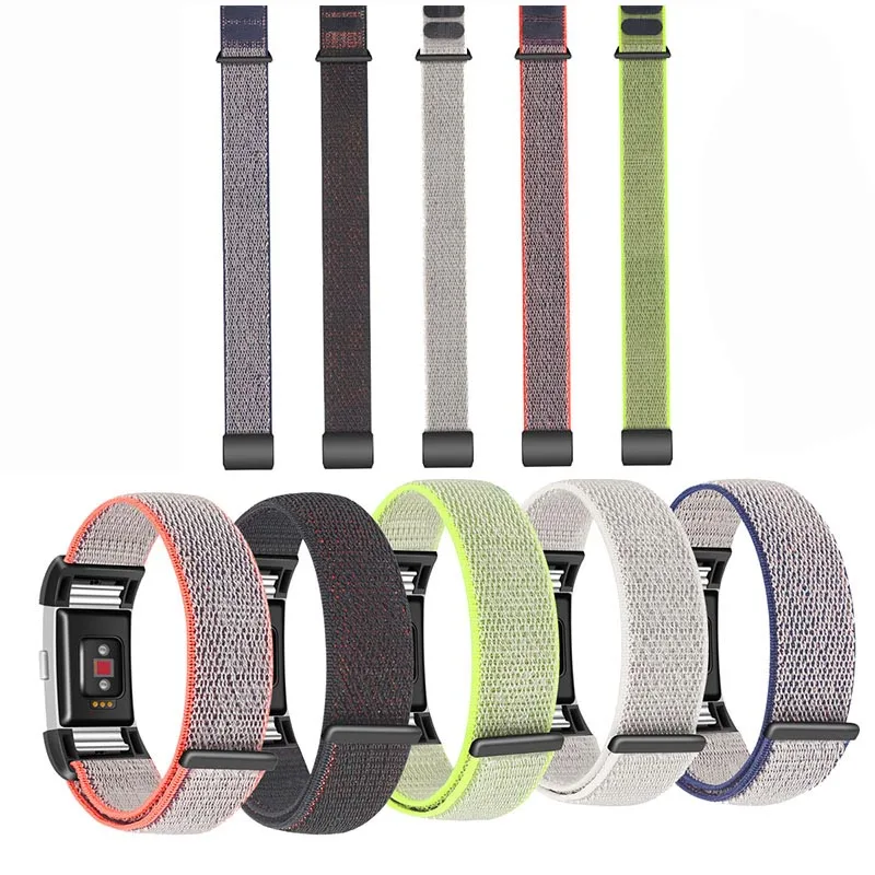 

Nylon Replacement Bands Strap For Fitbit Charge 2 HR Smart Bracelet Strap Band Wearable Devices Accessories