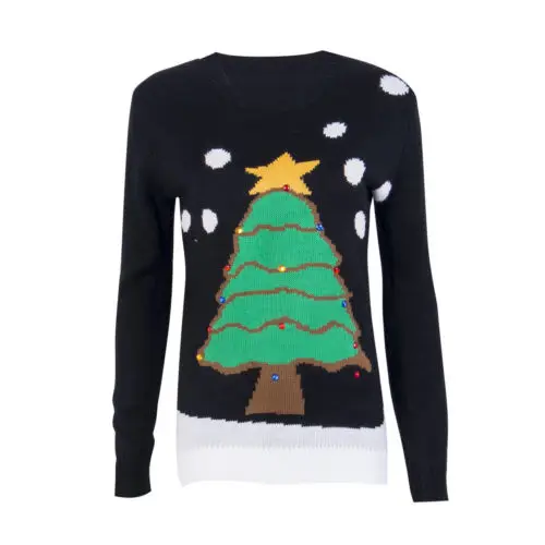 

Christmas Xmas Women Sweater Cute Cute Pullover Jumper Winter