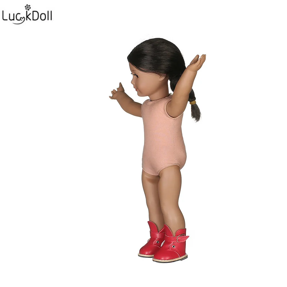 LUCKDOLL новые большие сапоги подходят 18 дюймов Американский 43 см Кукла одежда аксессуары, игрушки для девочек, поколение, подарок на день рождения