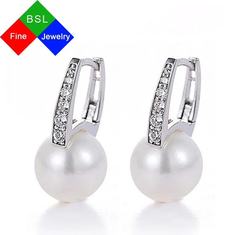 Женские серьги гвоздики из серебра 925 пробы с жемчугом|stud earrings|earrings fashionearrings for |