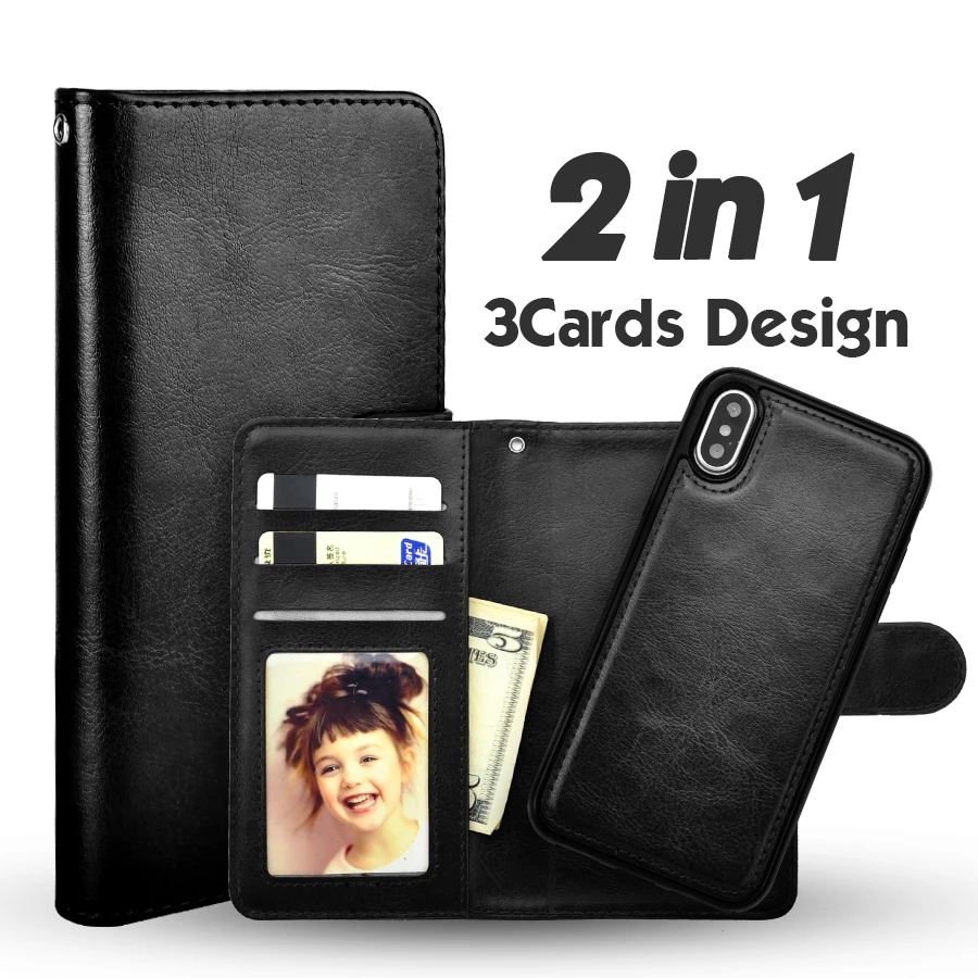 

LANCASE For iPhone X Case Luxury PU Leather TPU Silicone Megnetic Phone Case for iPhone x 10 Cases Silicone Capa With Card Slot