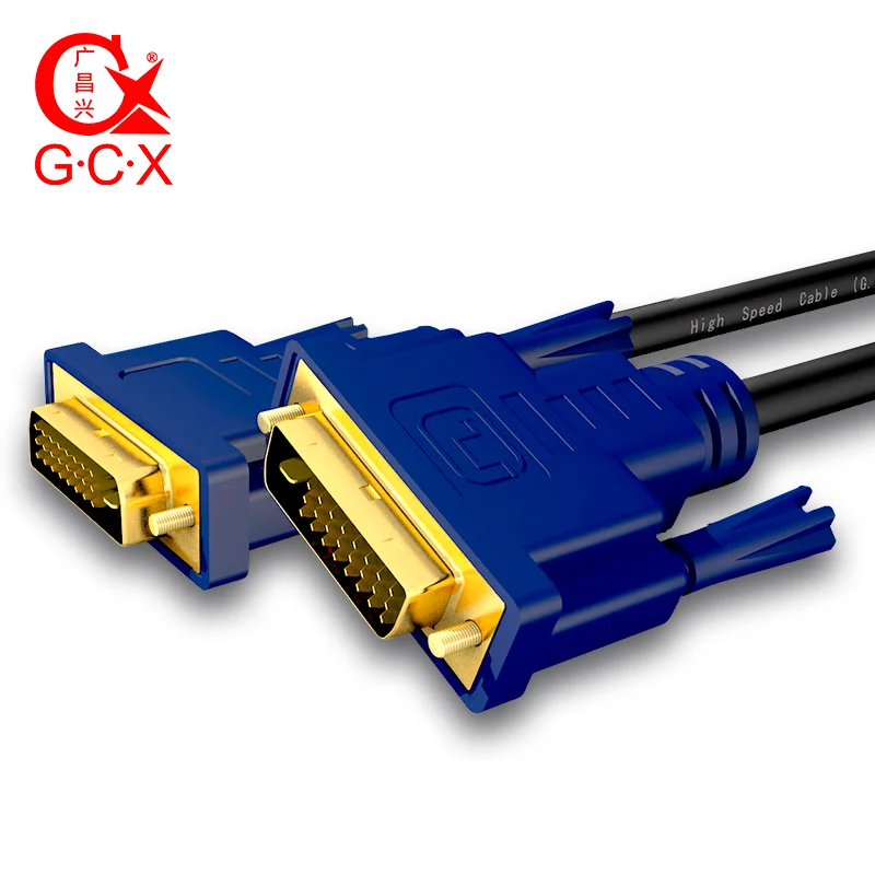 

G.C.X 2K DVI Cable 24+1 Dual Link Male to Male Gold Plated DVI-D Cable for TV Projector Monitor 1.5m 3m 5m 10m 15m 20m