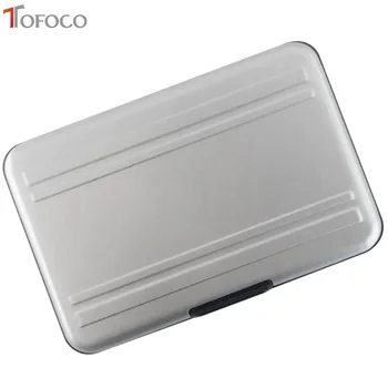 

TOFOCO Silver Micro SD Card Holder SDXC Storage Holder Memory Card Case Protector Aluminum 16 slots for SD/ SDHC/ SDXC/Micro SD