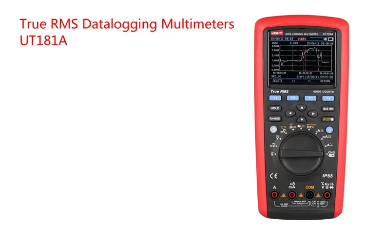 UNI-T UT181A D07A True RMS Datalogging цифровой мультиметр 1000 в 0.1% тестовая точность телефон/ПК программное обеспечение функция захвата тренда