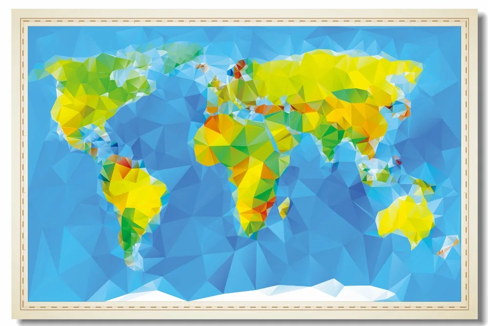 Карта мира мультяшная