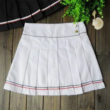 Спортивная юбка в студенческом стиле, Женская плиссированная теннисная юбка, Спортивная юбка, юбки для игр для девочек с безопасными штанами