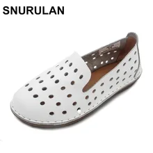 Snurulanwomen женская обувь из натуральной кожи ручной работы с Туфли без каблуков плоские, для пальцев на ногах; женская обувь на плоской подошве без застежки; Повседневное женская обувь