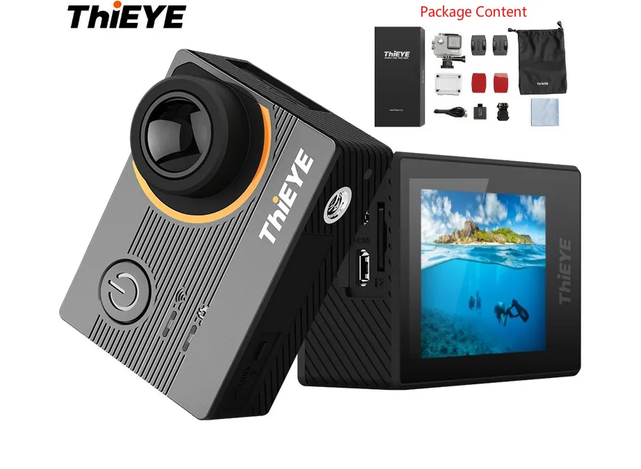 Новые thieye E7 ICatch V50 Спорт Камера Wi Fi 4 К 30FPS EIS 170 FOV голос Управление действие 2 0