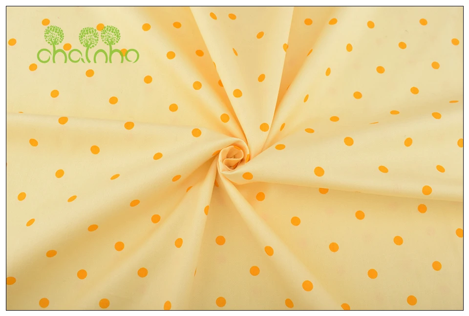 Chainho, Yellow Floral Series,Printed Twill Cotton/Meter Fabric,Patchwork Cloth,DIY Sewing&Quilting Material For Baby&Child