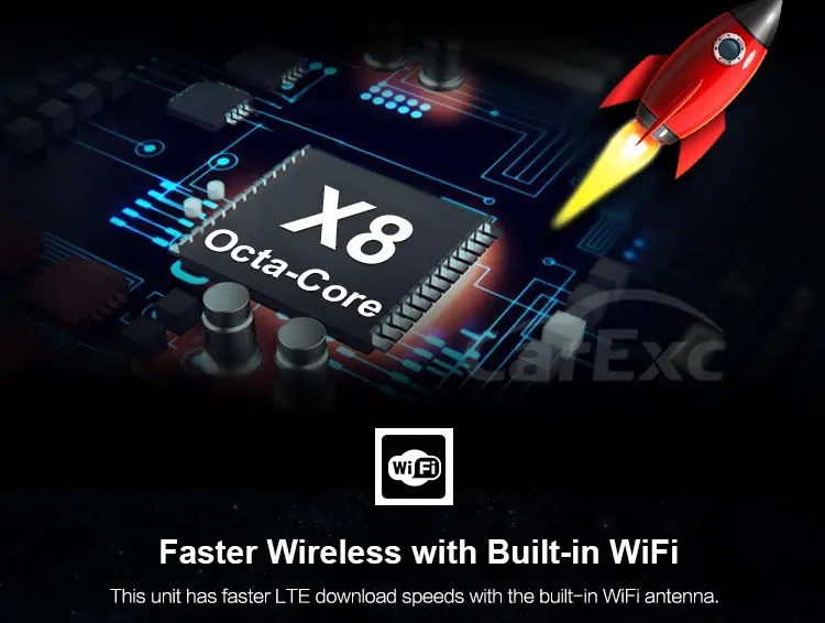 Discount CarExc Android 9.0 OS Octa Core For Toyota Old Prado RAV4 Radio 2 Din Universal Car DVD Player With GPS Navigation 100mm*200mm 16