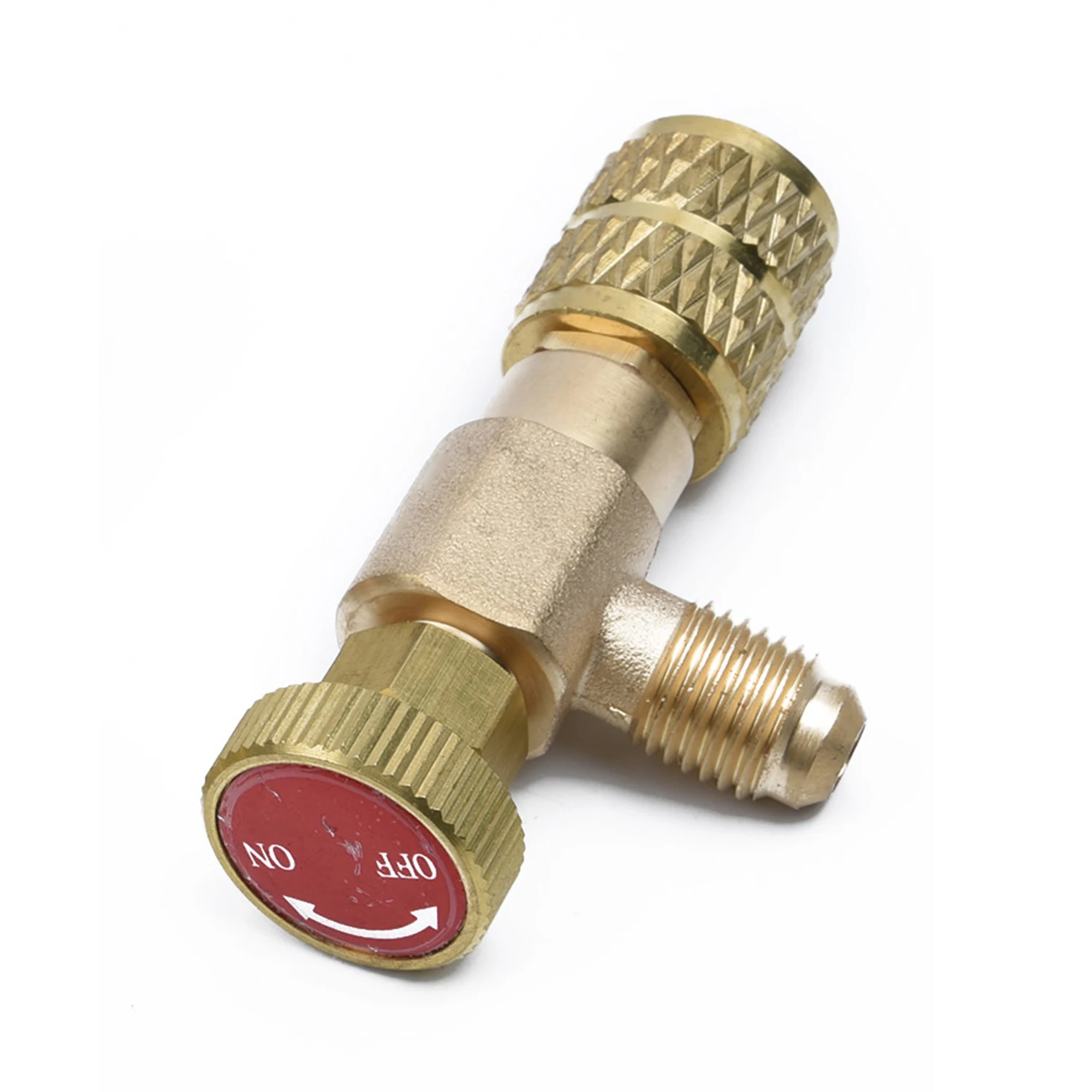 

Set Flow Control Valve 1Pc for Refrigerant Charging Hose Pro Copper Charge 1/4''-1/4'' Tool R407C R22 R404A Hot