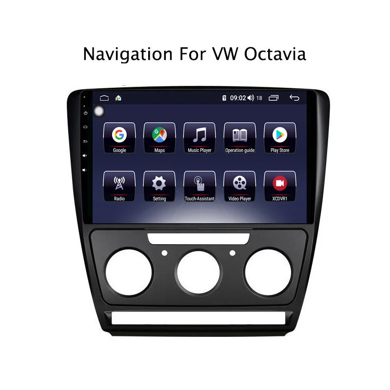 Excellent 10.1" Android 8.1 8 core 4G RAM 64G ROM GPS Navigation Car Radio For Skoda Octavia 2007-2014,with Carplay/4G LTE 2